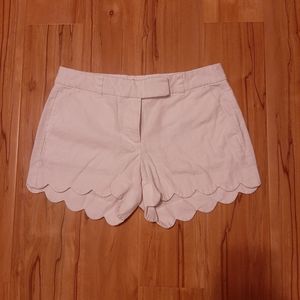 J Crew scallop shorts
